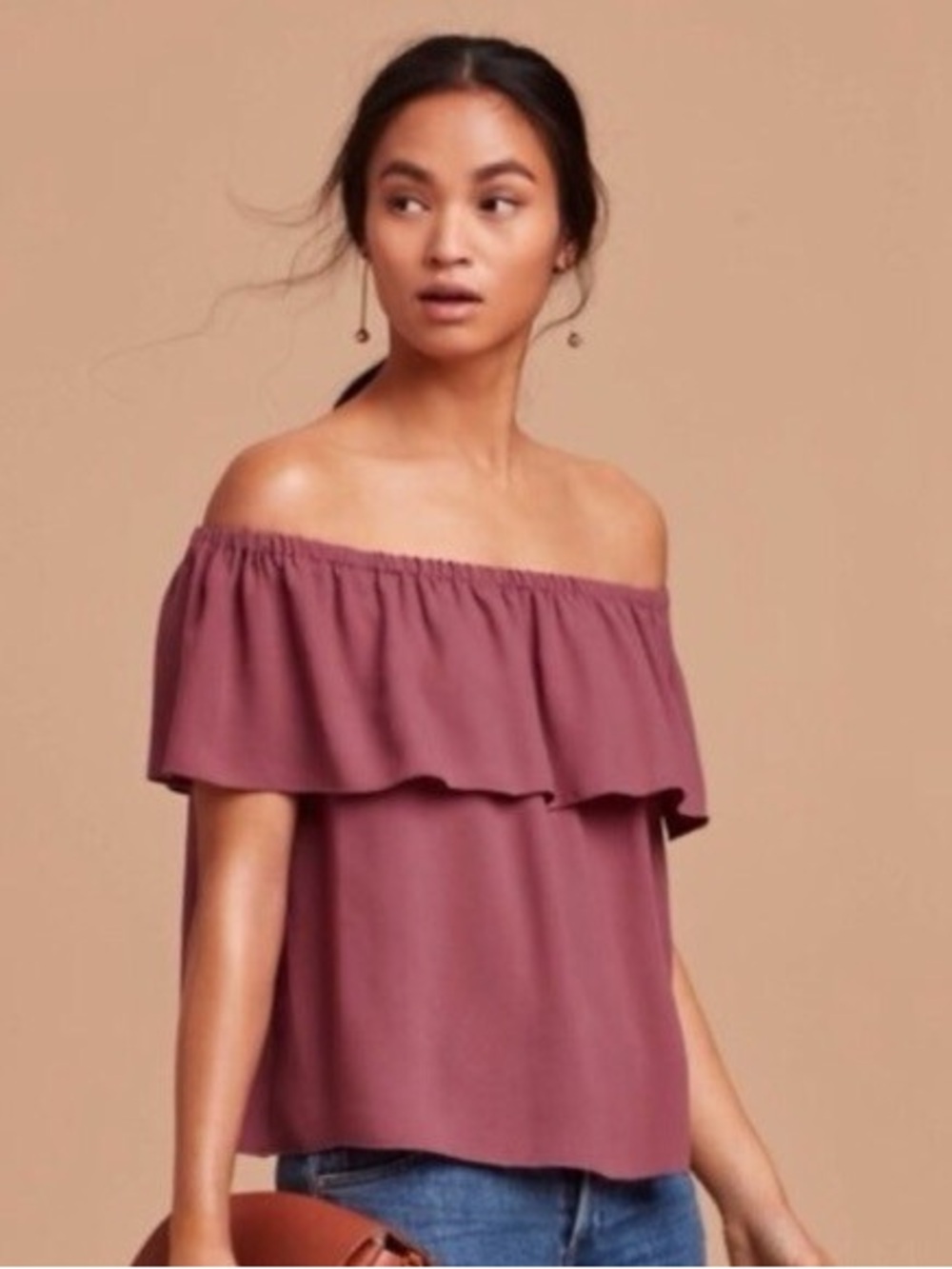 Wilfred Off-the-Shoulder Top - Mauve